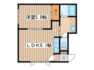 ハイツニシカワの物件間取画像